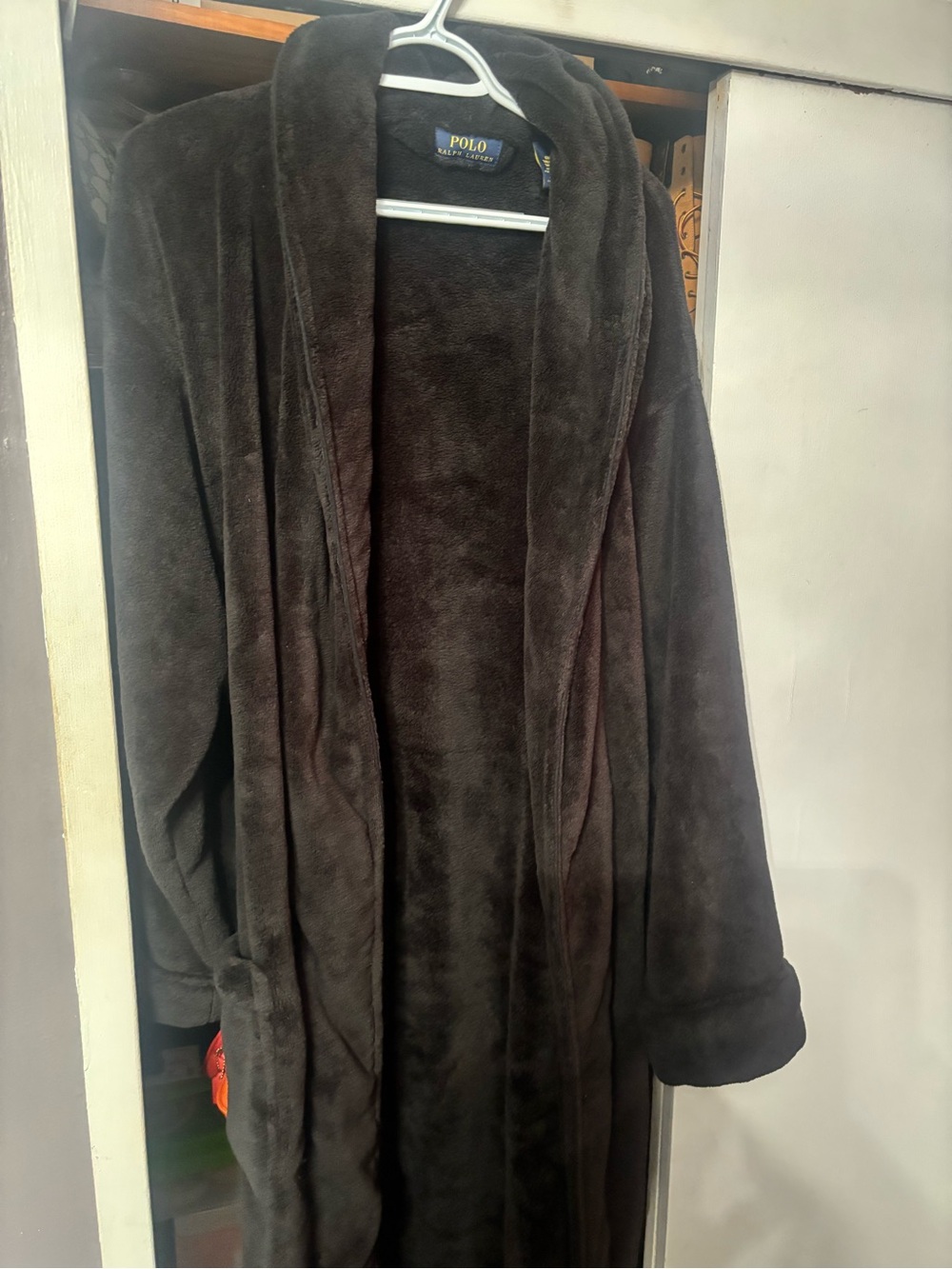 Polo by Ralph Lauren Plush Black Men’s Robe